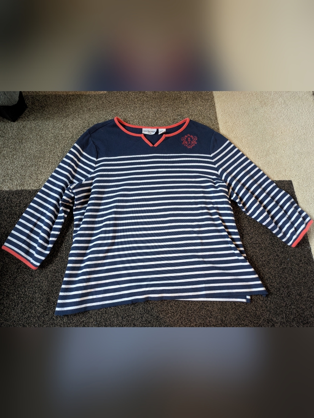 Nautical Embroidered Top